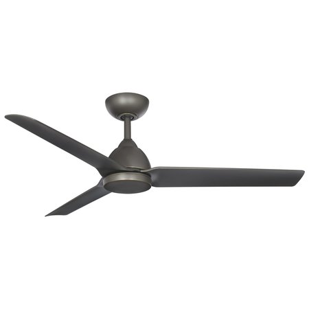 Wac Mocha Indoor and Outdoor 3-Blade Smart Ceiling Fan 54in Oil Rubbed Bronze with Remote Control F-001